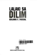kantutan sa dilim|Lalaki sa dilim by Benjamin P. Pascual .